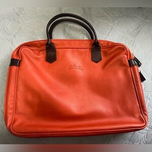 Long Champ Leather Handbag or Laptop bag